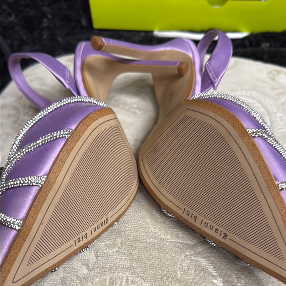Gianni Bini Lavender Embellished Heels - Picture 5 of 5